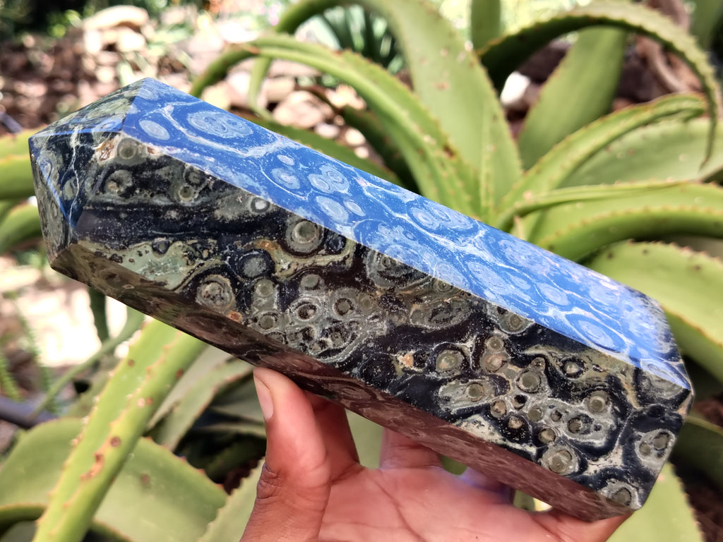 Polished Stromatolite Jasper Points x 2 From Katsepy, Madagascar - Toprock Gemstones and Minerals 