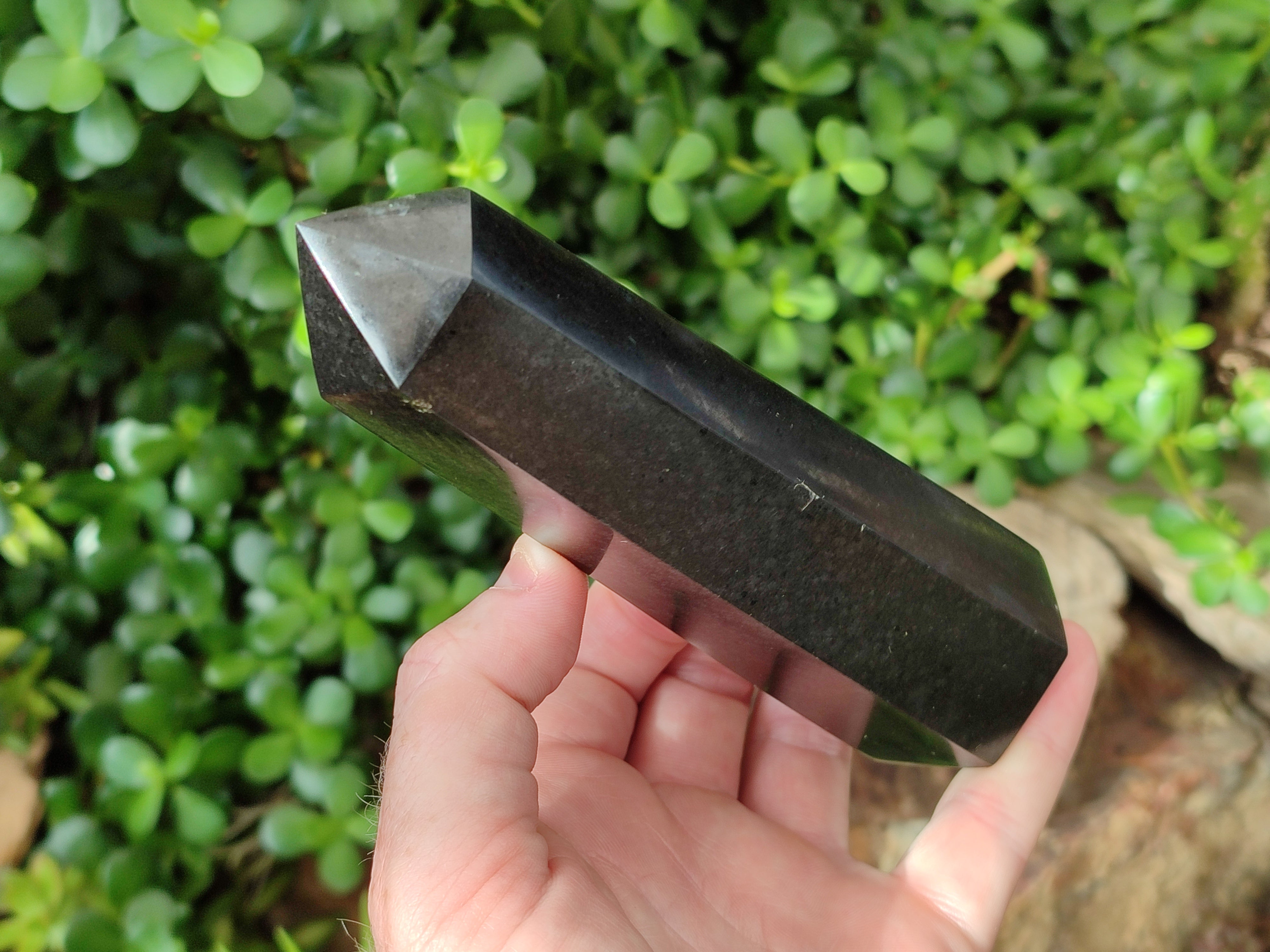 Polished Black Basalt Points x 4 From Antsirabe, Madagascar – Toprock ...