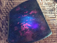 Polished Ruby Corundum In Chrome Verdite Standing Free Forms x 3 From Zimbabwe - Toprock Gemstones and Minerals 
