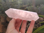 Polished Double Terminated Rose Quartz Points x 6 From Ambatondrazaka, Madagascar - Toprock Gemstones and Minerals 