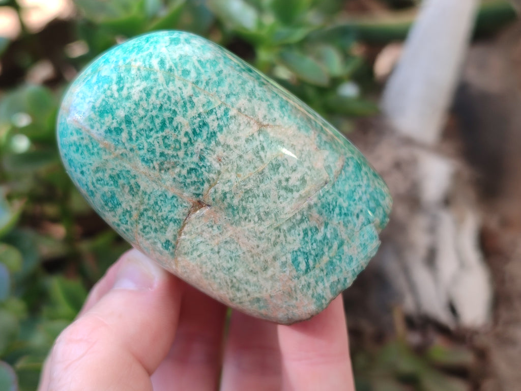 Polished Amazonite Free Forms x 12 From Madagascar - Toprock Gemstones and Minerals 