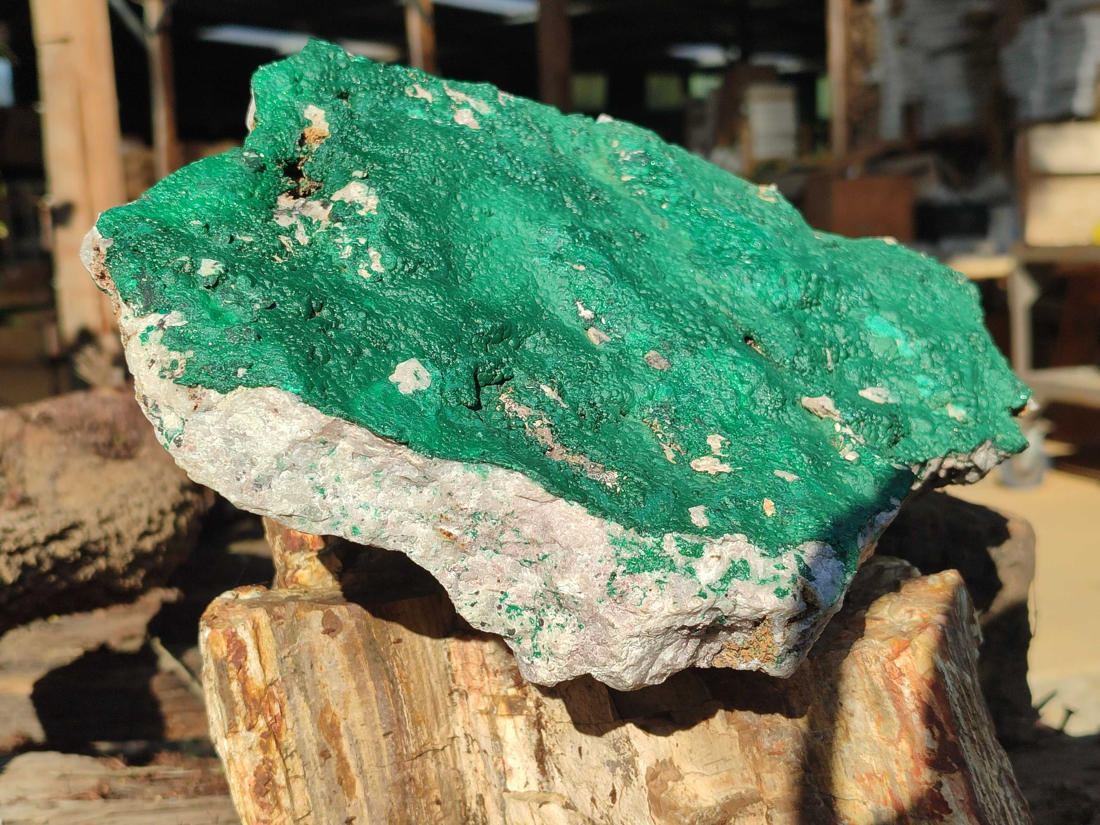 Natural Botryoidal Malachite Specimen x 1 From Congo - Toprock Gemstones and Minerals 