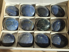 Polished Lazulite Palm Stones x 12 From Madagascar - Toprock Gemstones and Minerals 