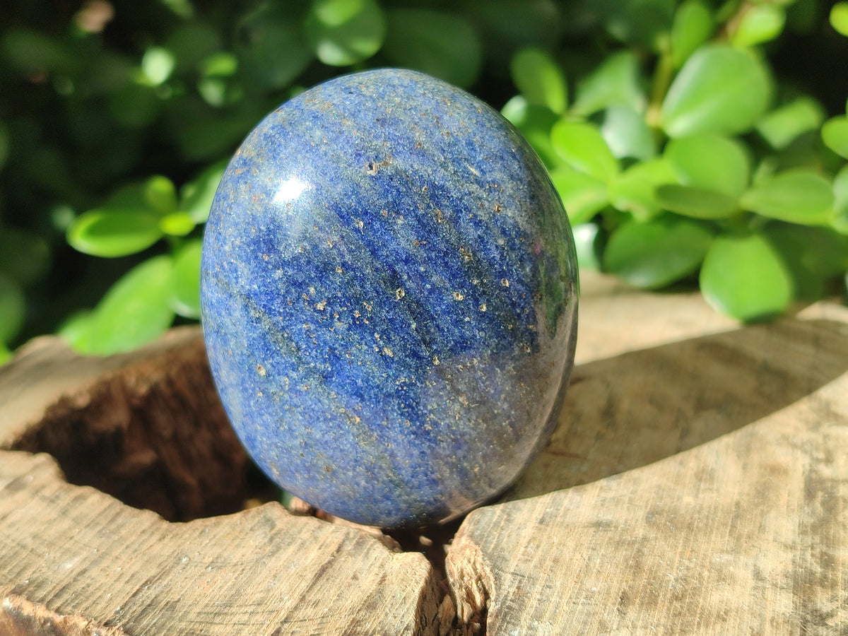 Polished Lazulite Palm Stones x 12 From Madagascar - Toprock Gemstones and Minerals 