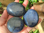 Polished Lazulite Palm Stones x 12 From Madagascar - Toprock Gemstones and Minerals 