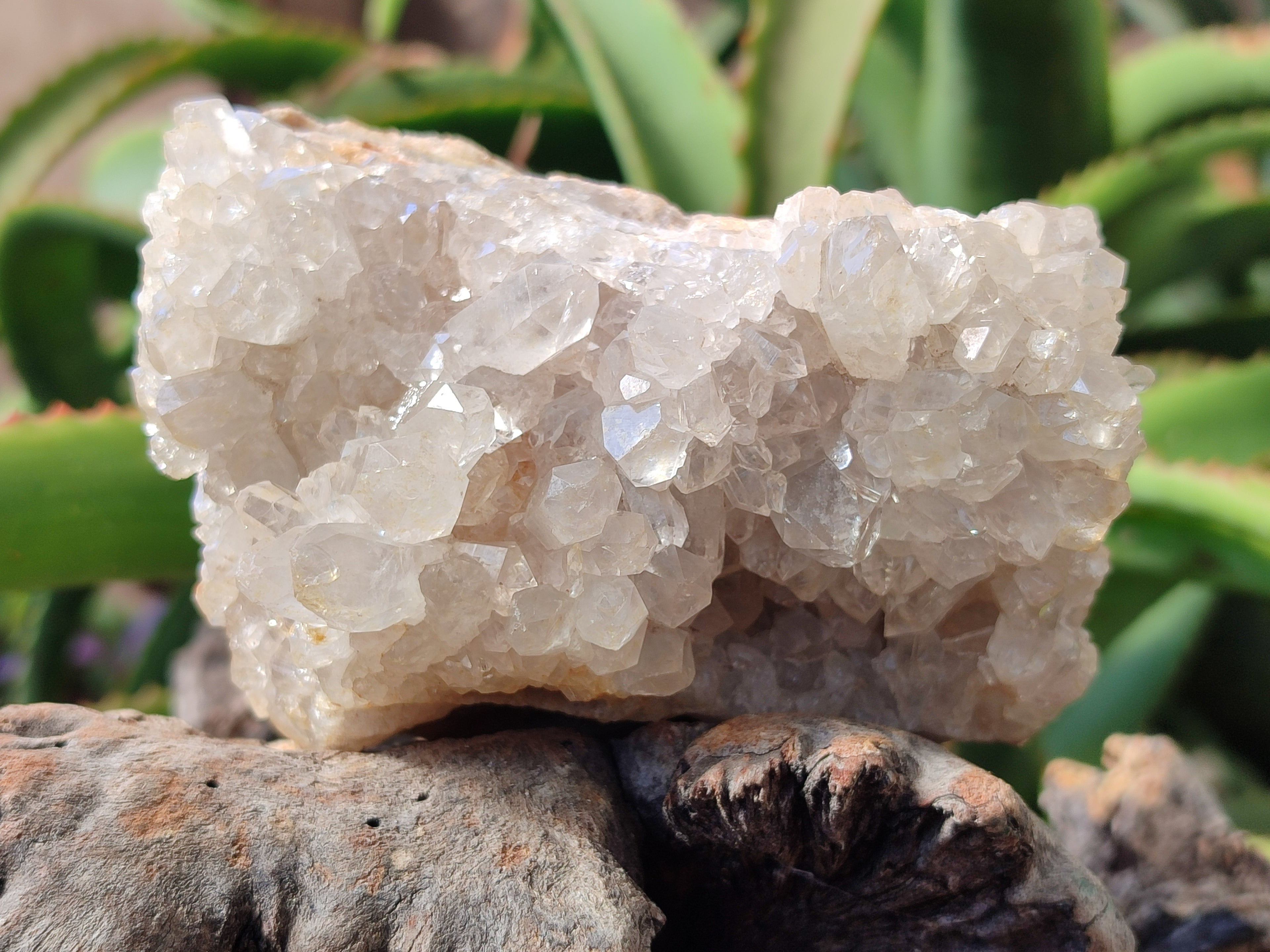 Natural Limonite Quartz Clusters x 3 From Solwezi, Zambia - Toprock Gemstones and Minerals 