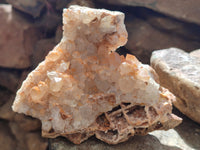 Natural Limonite Quartz Clusters x 3 From Solwezi, Zambia - Toprock Gemstones and Minerals 