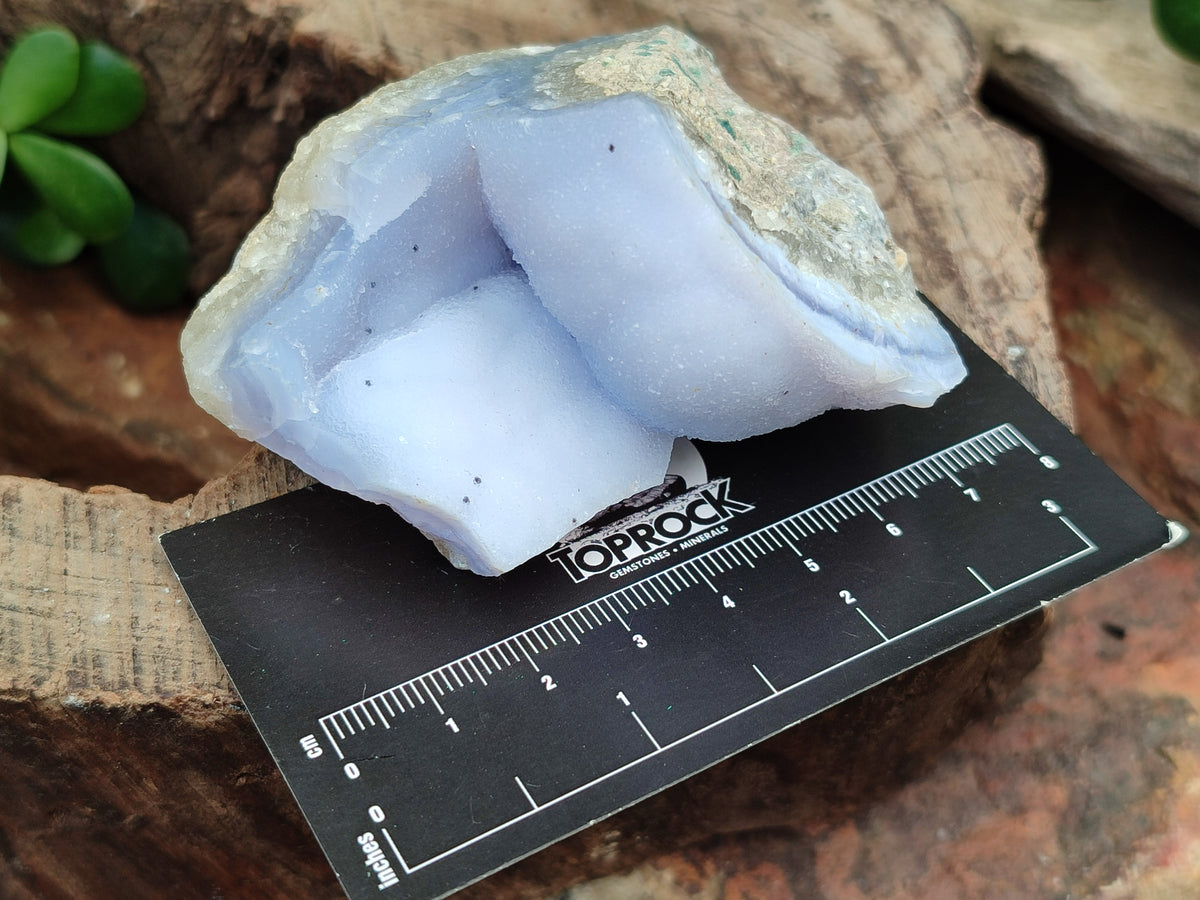 Natural Blue Lace Agate Geode Specimens x 12 From Nsanje, Malawi - Toprock Gemstones and Minerals 