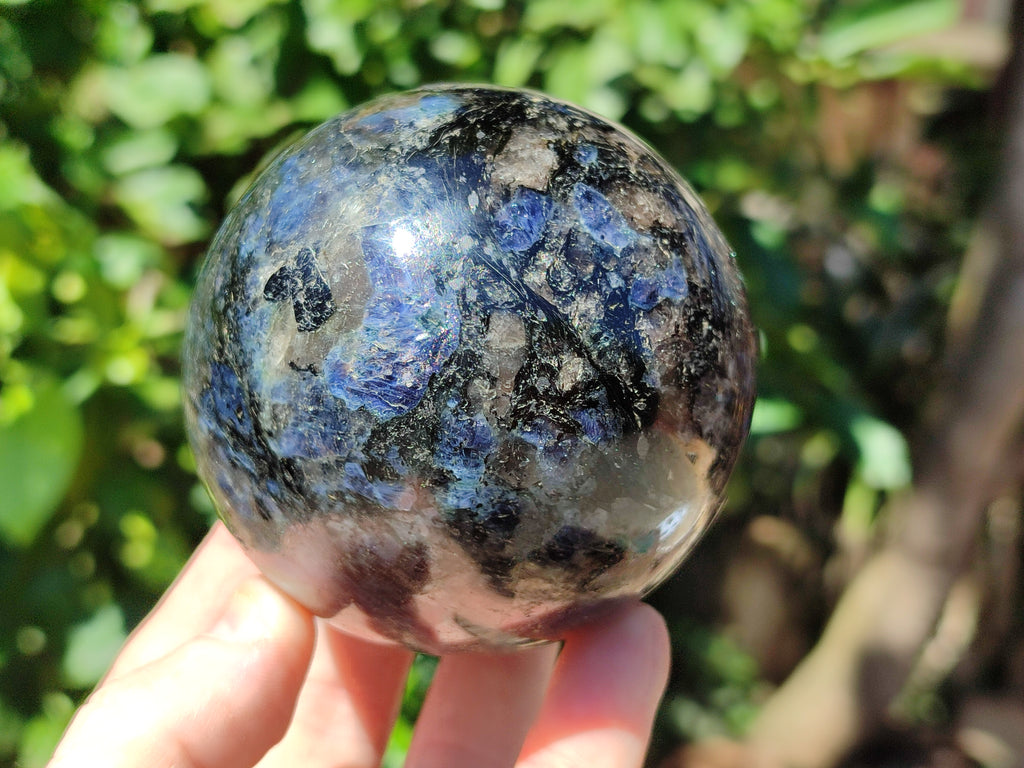 Polished Iolite Water Sapphire Spheres x 2 From Madagascar - Toprock Gemstones and Minerals 