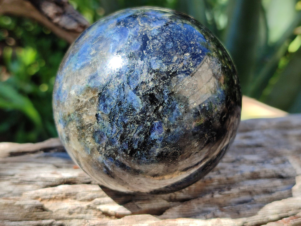 Polished Iolite Water Sapphire Spheres x 2 From Madagascar - Toprock Gemstones and Minerals 