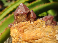 Natural Red Hematoid Quartz Clusters x 3 From Karoi, Zimbabwe - Toprock Gemstones and Minerals 