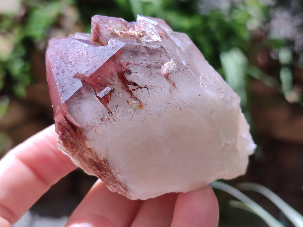 Natural Red Hematoid Quartz Clusters x 3 From Karoi, Zimbabwe - Toprock Gemstones and Minerals 