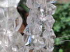 Polished Clear Rock Quartz Crystal Crafting String - Sold Per Item - From Madagascar - Toprock Gemstones and Minerals 