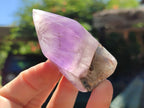 Polished Chevron Amethyst Points x 6 From Madagascar - Toprock Gemstones and Minerals 