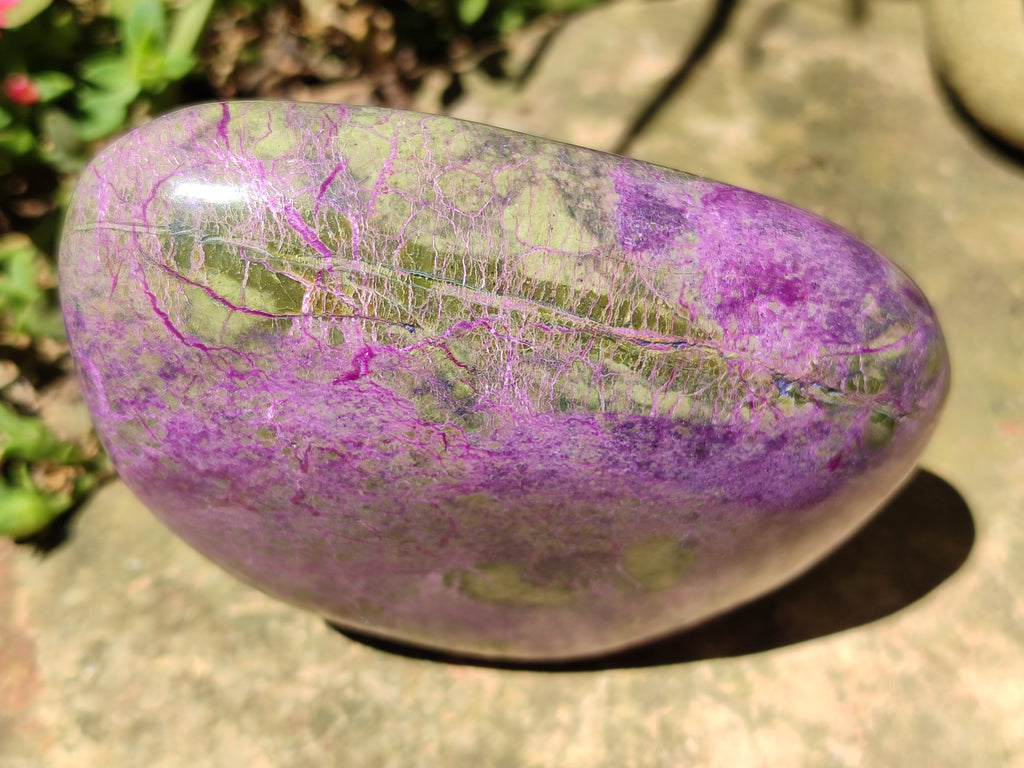 Polished Stichtite Standing Free Forms x 3 From Barberton, South Africa - Toprock Gemstones and Minerals 