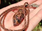 Hand Made Assorted Copper Wire Wrapped Stone Pendants x 6 From Southern Africa - Toprock Gemstones and Minerals 