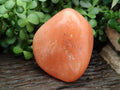 Polished Orange Twist Calcite Standing Free Form x 1 From Madagascar - Toprock Gemstones and Minerals 