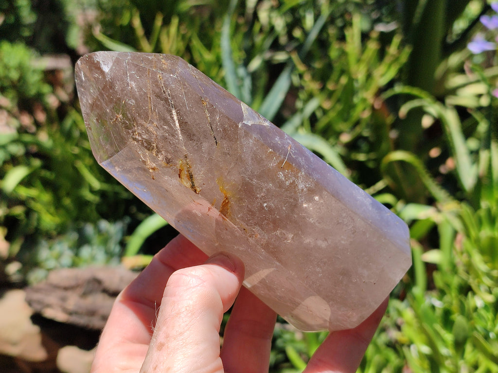 Polished Smokey Quartz Crystals x 2 From Madagascar - Toprock Gemstones and Minerals 