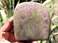 Polished Stichtite Standing Standing Free Forms x 3 From Barberton, South Africa - Toprock Gemstones and Minerals 