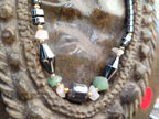 Polished Hematite and Mixed Bead Necklace - Sold Per Item - From Southern Africa - Toprock Gemstones and Minerals 
