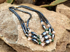 Polished Hematite and Mixed Bead Necklace - Sold Per Item - From Southern Africa - Toprock Gemstones and Minerals 