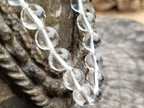 Polished Clear Quartz Rock Crystal Ball Shaped Bead Necklace - Sold Per Item - From Madagascar - Toprock Gemstones and Minerals 