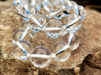 Polished Clear Quartz Rock Crystal Ball Shaped Bead Necklace - Sold Per Item - From Madagascar - Toprock Gemstones and Minerals 