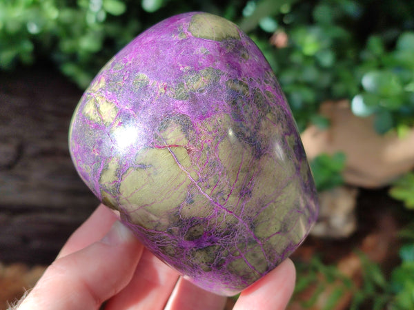 Polished Stichtite Standing Free Forms x 3 From Barberton, South Africa - Toprock Gemstones and Minerals 