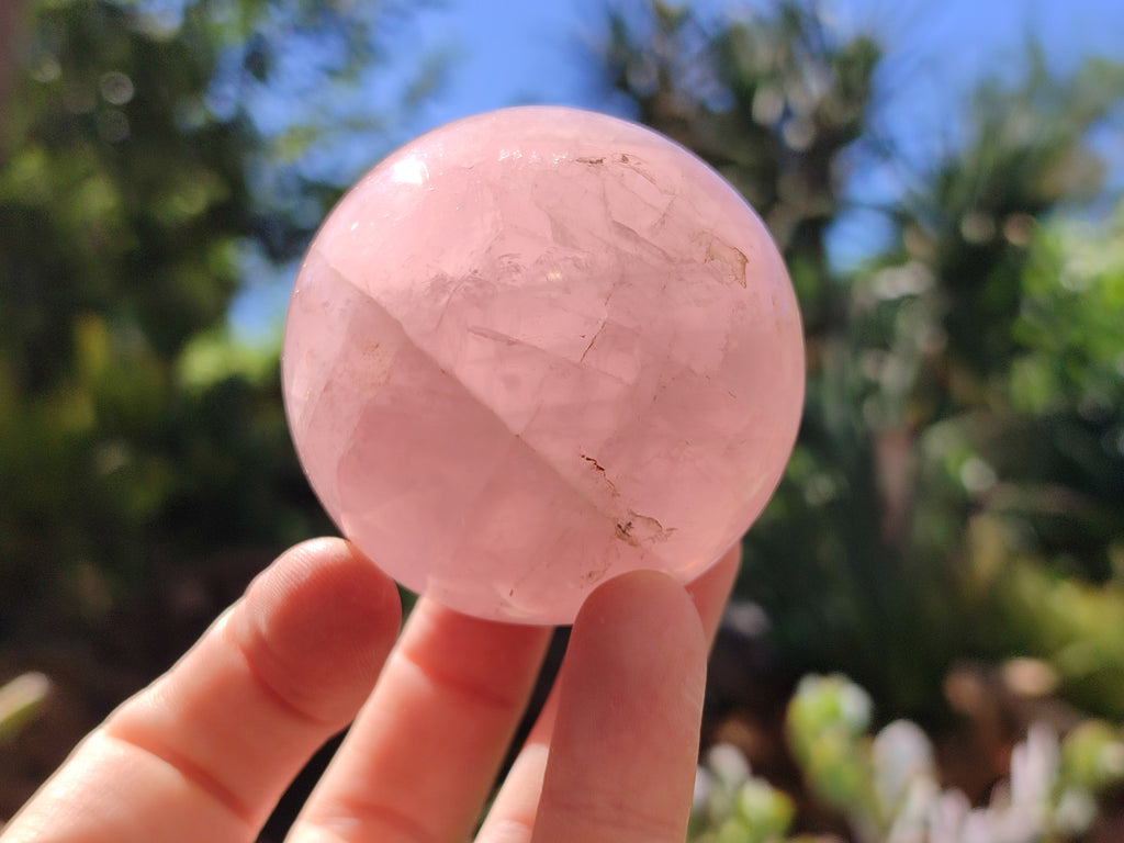 Polished Rose Quartz Spheres x 6 From Ambatondrazaka, Madagascar - Toprock Gemstones and Minerals 