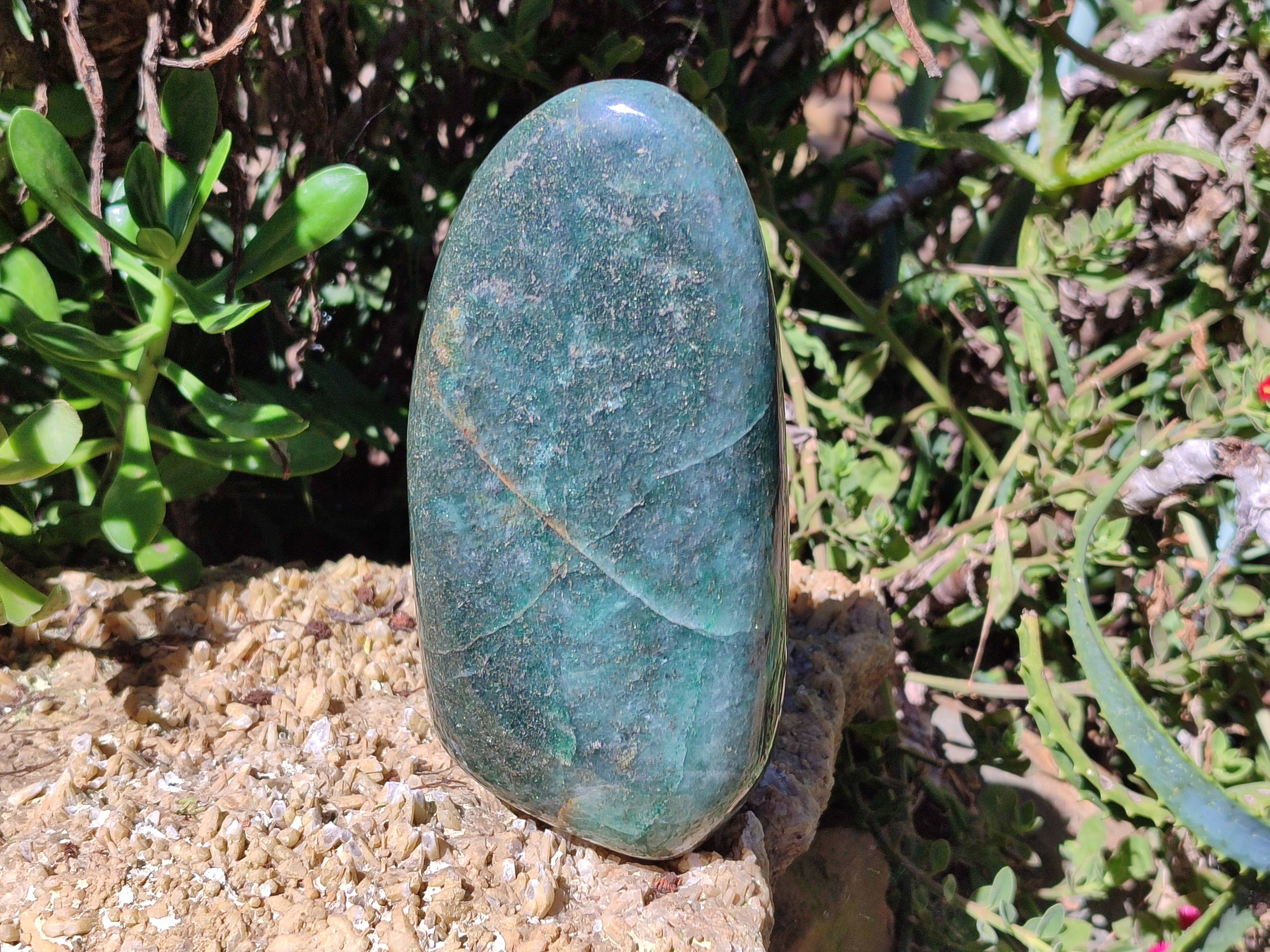 Polished Fuchsite Standing Free Forms x 2 From Madagascar - Toprock Gemstones and Minerals 