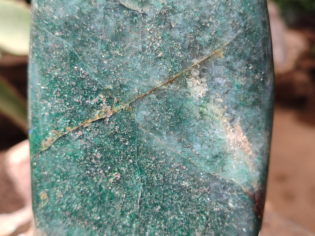 Polished Fuchsite Standing Free Forms x 2 From Madagascar - Toprock Gemstones and Minerals 