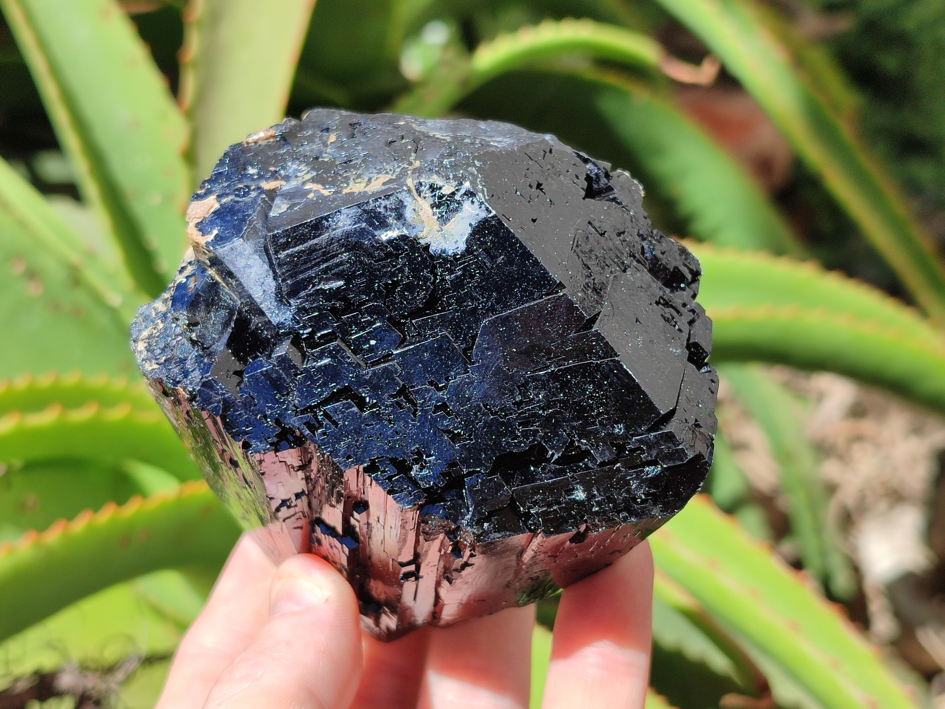 Natural Schorl Black Tourmaline Specimens x 2 From Erongo, Namibia - Toprock Gemstones and Minerals 