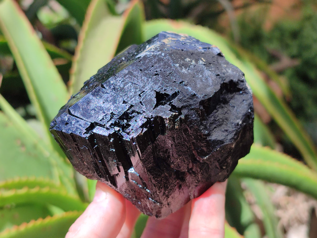 Natural Schorl Black Tourmaline Specimens x 2 From Erongo, Namibia - Toprock Gemstones and Minerals 