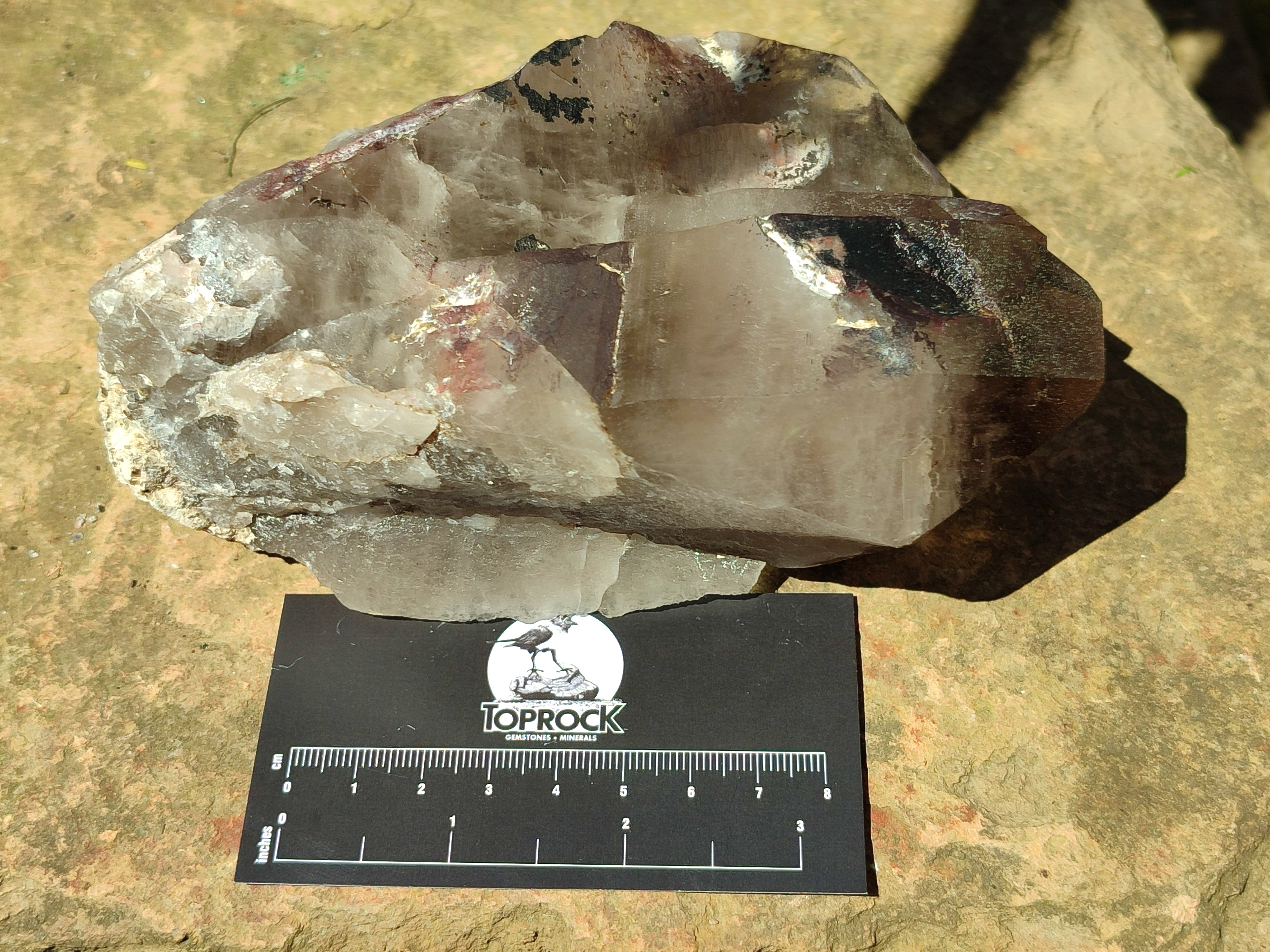 Natural Smokey Quartz Crystal Specimens x 2 From Malawi - Toprock Gemstones and Minerals 