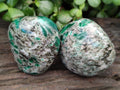 Polished Emerald Mica In Matrix Standing Free Forms x 4 From Mutoko, Zimbabwe - Toprock Gemstones and Minerals 