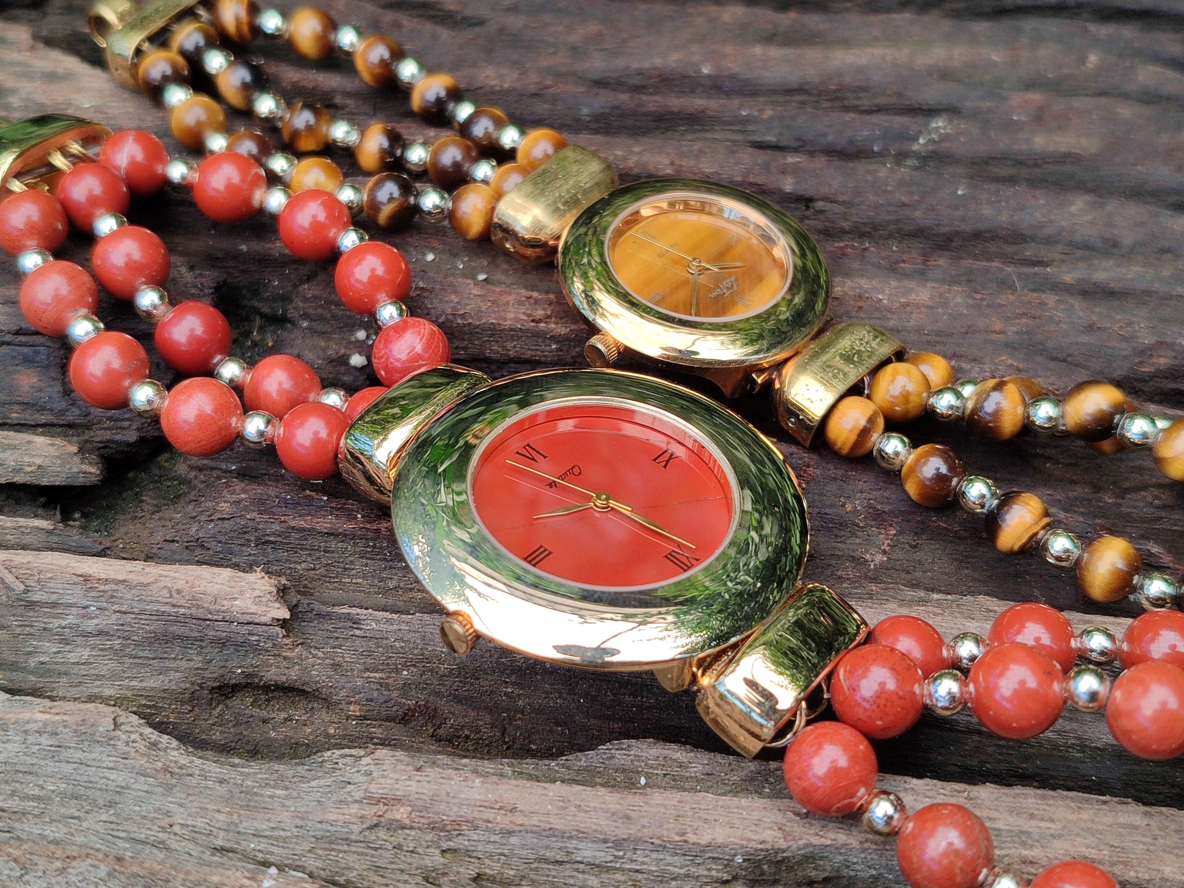 Hand Made Stone Wristwatches x 2 From Southern Africa - Toprock Gemstones and Minerals 