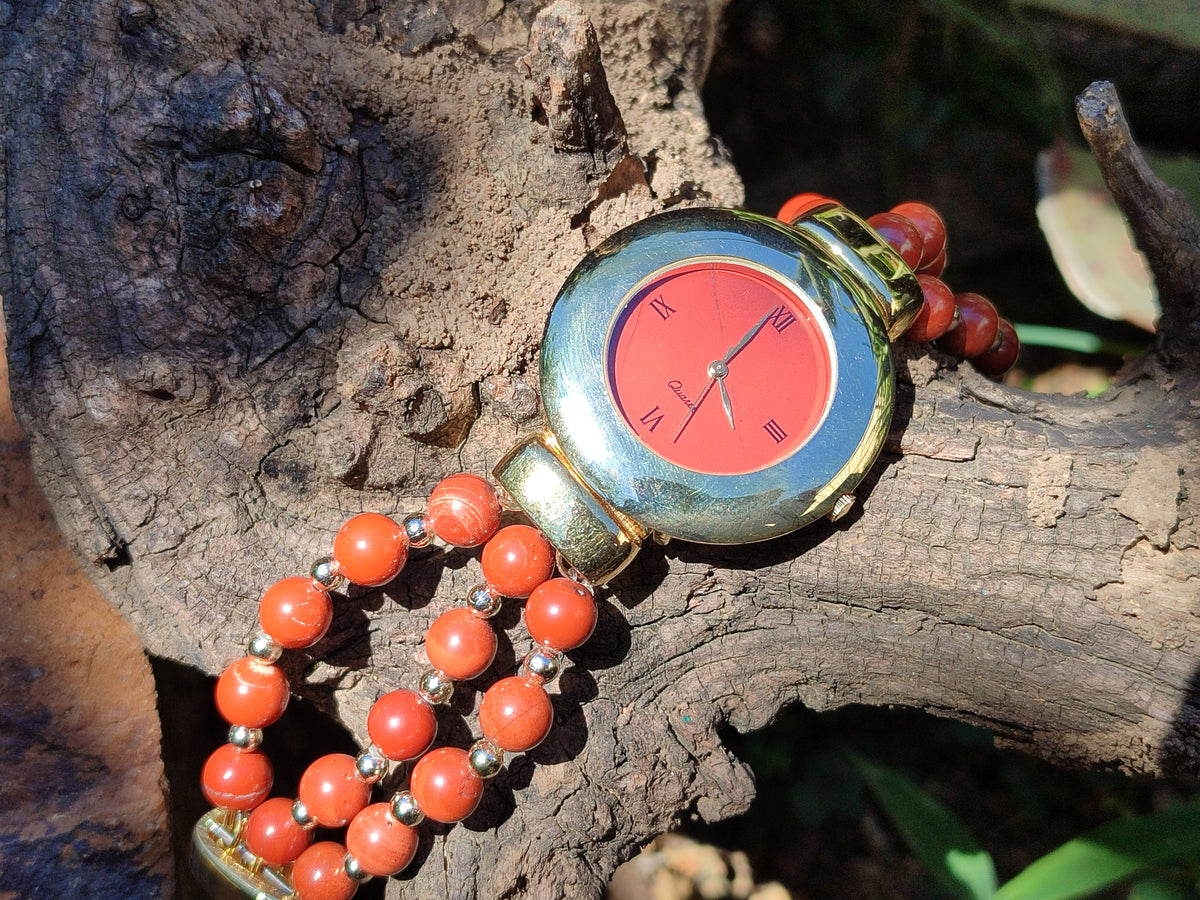 Hand Made Stone Wristwatches x 2 From Southern Africa - Toprock Gemstones and Minerals 