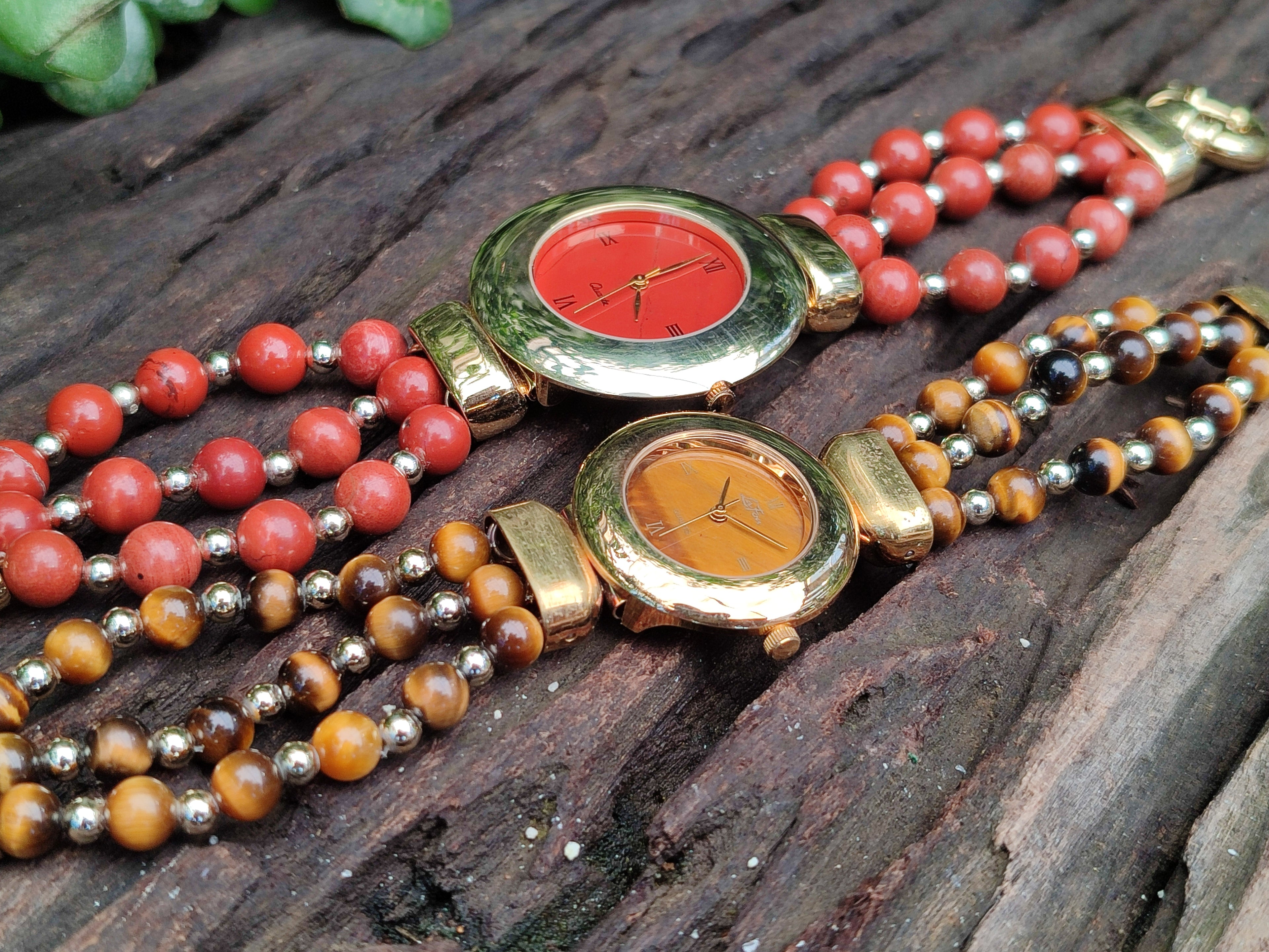 Hand Made Stone Wristwatches x 2 From Southern Africa - Toprock Gemstones and Minerals 