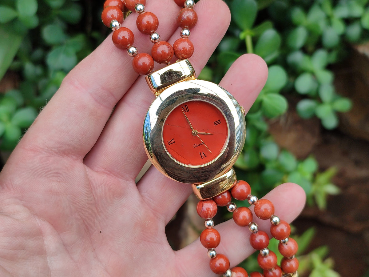 Hand Made Stone Wristwatches x 2 From Southern Africa - Toprock Gemstones and Minerals 