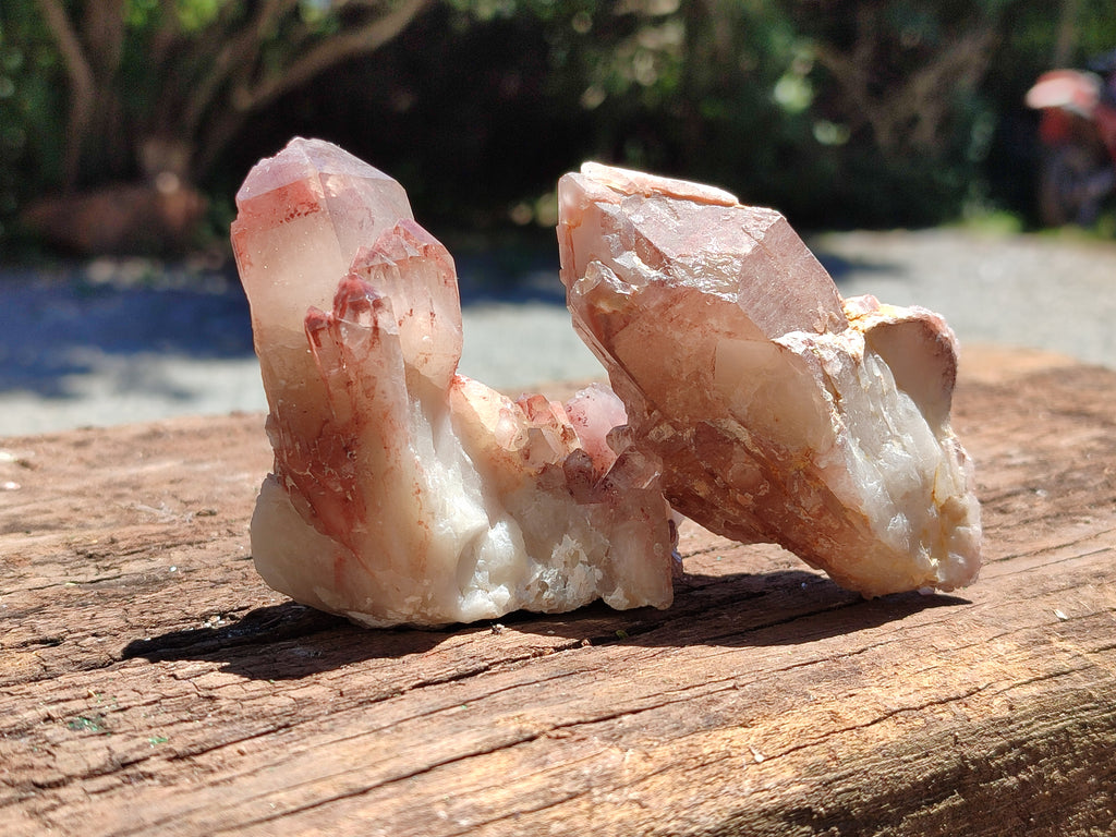 Natural Red Hematoid Quartz Clusters x 6 From Karoi, Zimbabwe - Toprock Gemstones and Minerals 