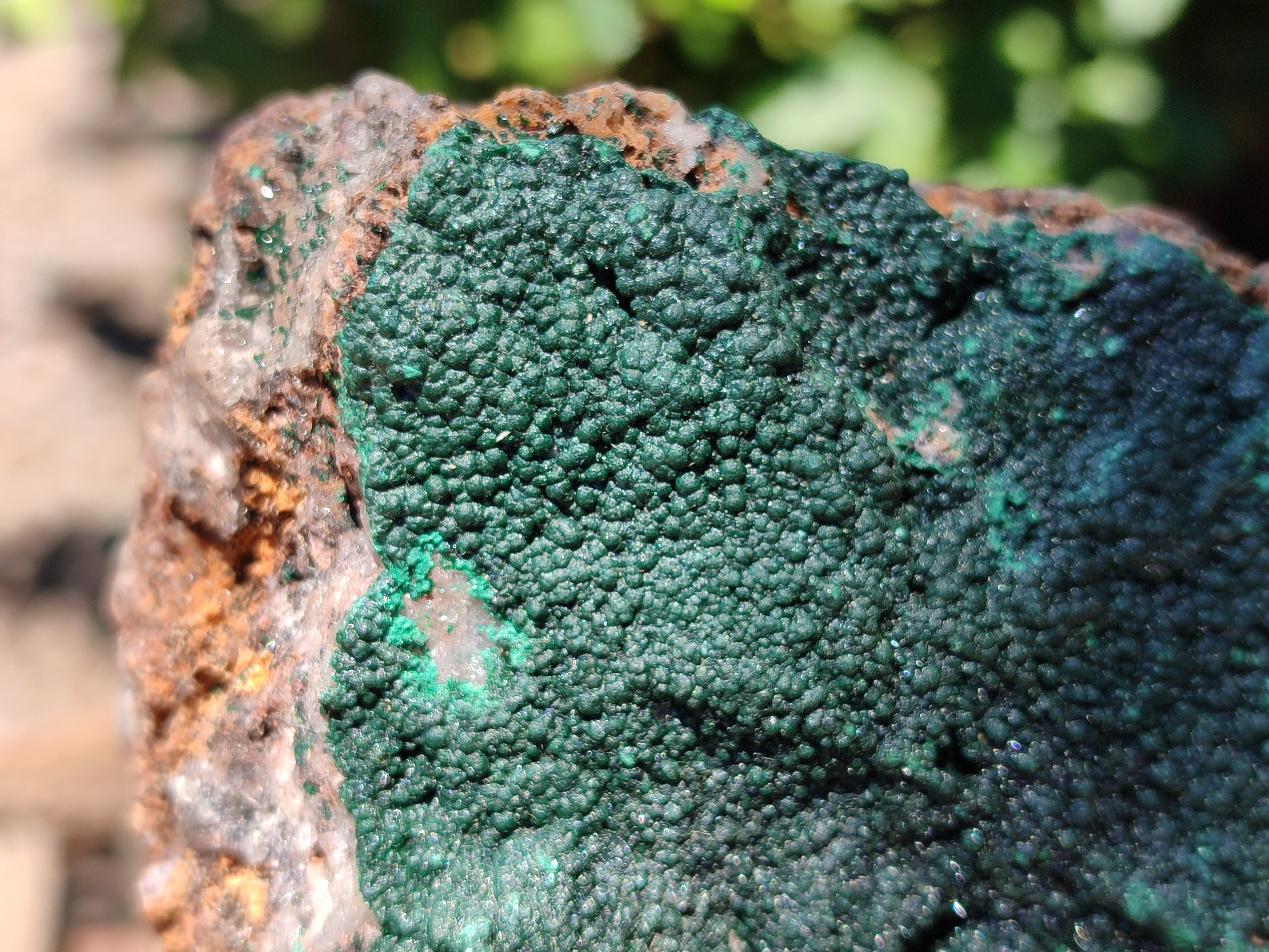 Natural Botryoidal Malachite Specimens x 2 From Congo - Toprock Gemstones and Minerals 