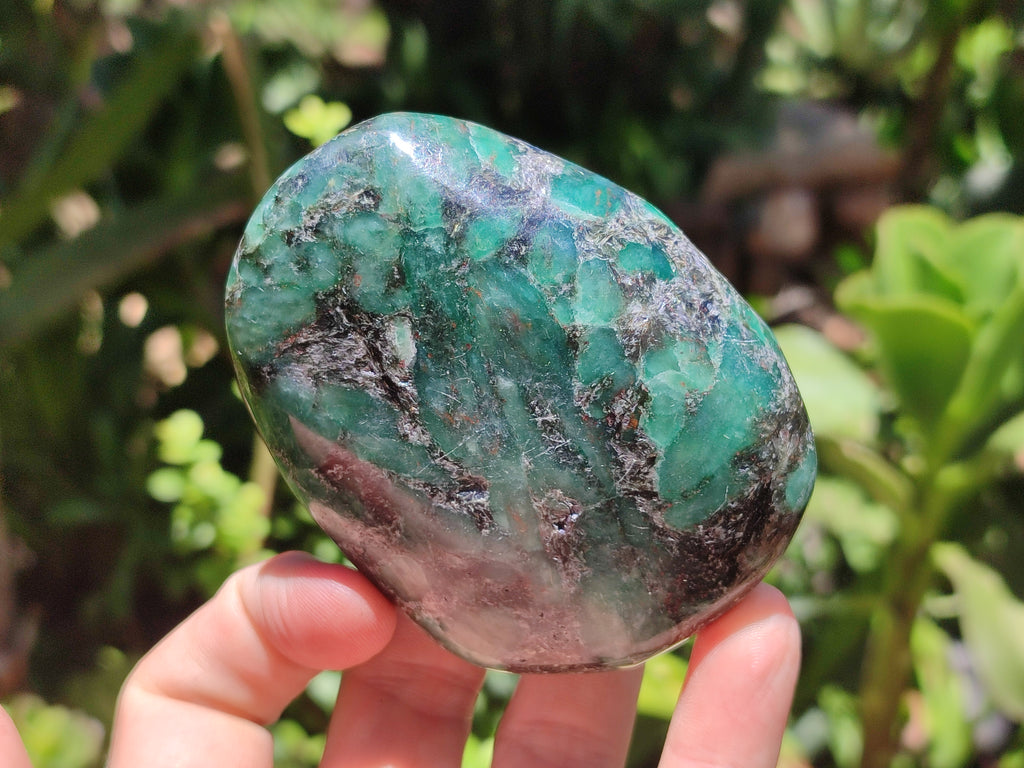 Polished Rare Emerald Mica In Matrix Free Forms x 6 From Mutoko, Zimbabwe - Toprock Gemstones and Minerals 