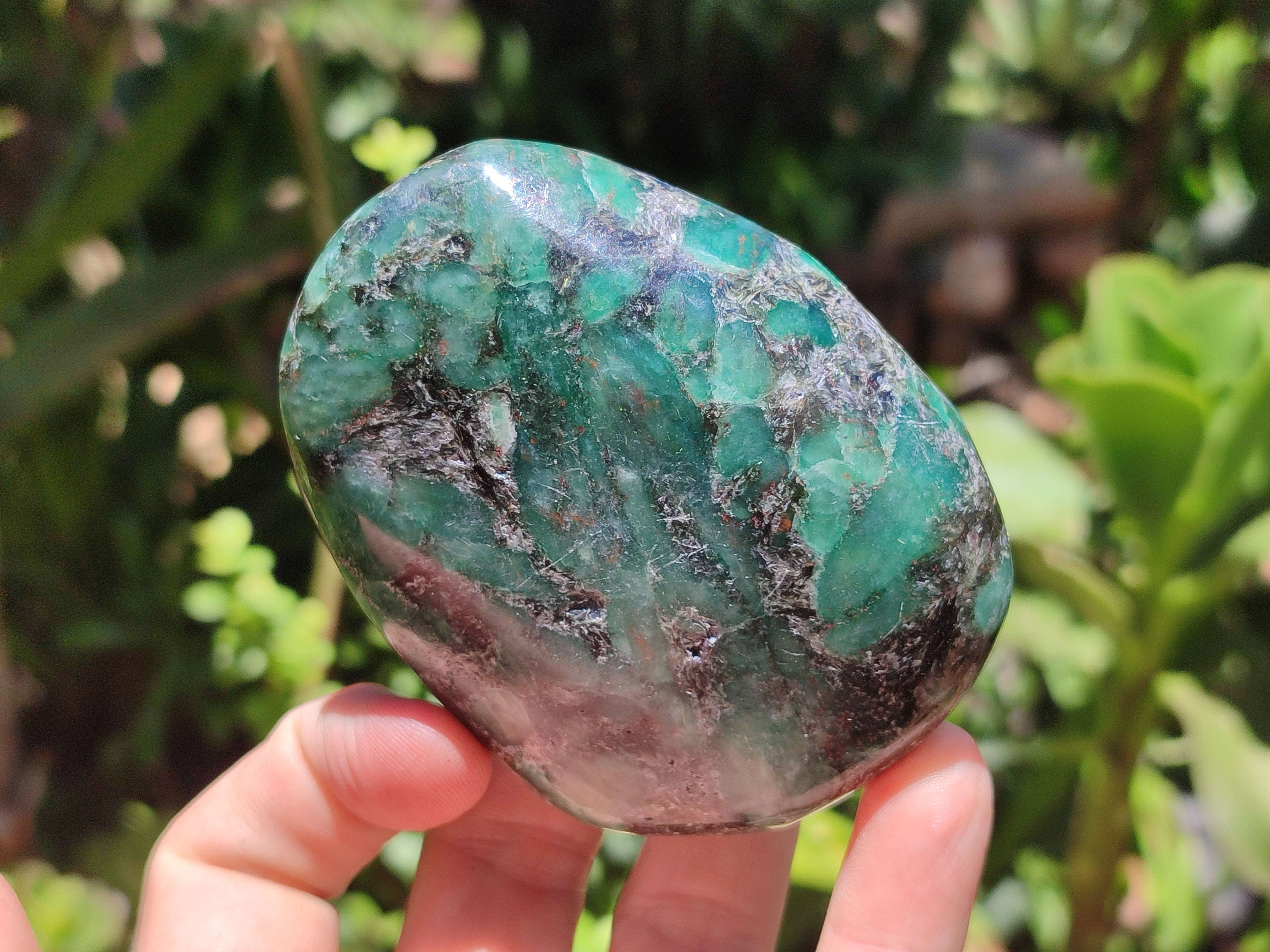 Polished Rare Emerald Mica In Matrix Free Forms x 6 From Mutoko, Zimbabwe - Toprock Gemstones and Minerals 
