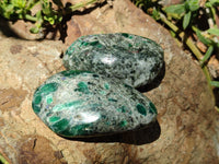 Polished Rare Emerald Mica In Matrix Free Forms x 6 From Mutoko, Zimbabwe - Toprock Gemstones and Minerals 