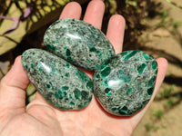 Polished Rare Emerald Mica In Matrix Free Forms x 6 From Mutoko, Zimbabwe - Toprock Gemstones and Minerals 