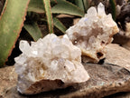 Natural Limonite Quartz Clusters x 4 From Solwezi, Zambia - Toprock Gemstones and Minerals 