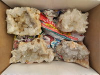 Natural Limonite Quartz Clusters x 4 From Solwezi, Zambia - Toprock Gemstones and Minerals 