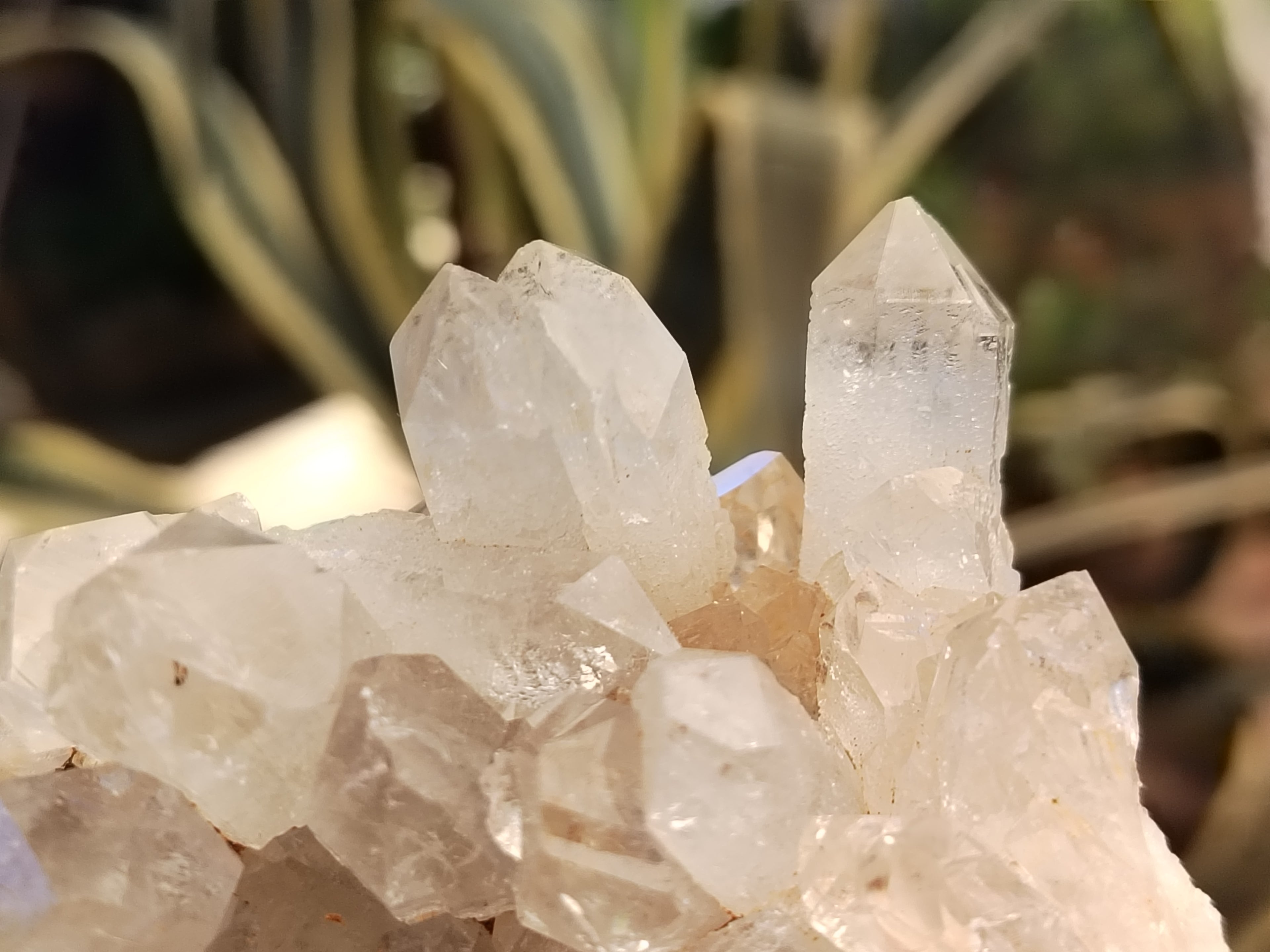 Natural Limonite Quartz Clusters x 4 From Solwezi, Zambia - Toprock Gemstones and Minerals 