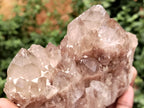 Natural Smokey Phantom Quartz Clusters x 4 From Luena, Congo - Toprock Gemstones and Minerals 