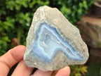Natural Blue Lace Agate Geode Specimens x 6 From Nsanje, Malawi - Toprock Gemstones and Minerals 